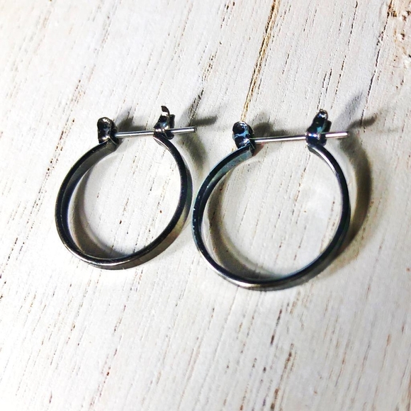 Alquimia Silver Hoop Earrings - Picture 1 of 1